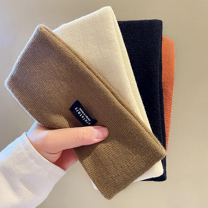 Zhou Yangqing Style Knitted Headband: Fashionable Autumn/Winter Women's Hair Tie & Sports Headscarf