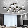 Lustr do obývacího pokoje Projekční lustr Hvězda Jednoduché moderní LED osvětlení Netflix Restaurant Ložnice