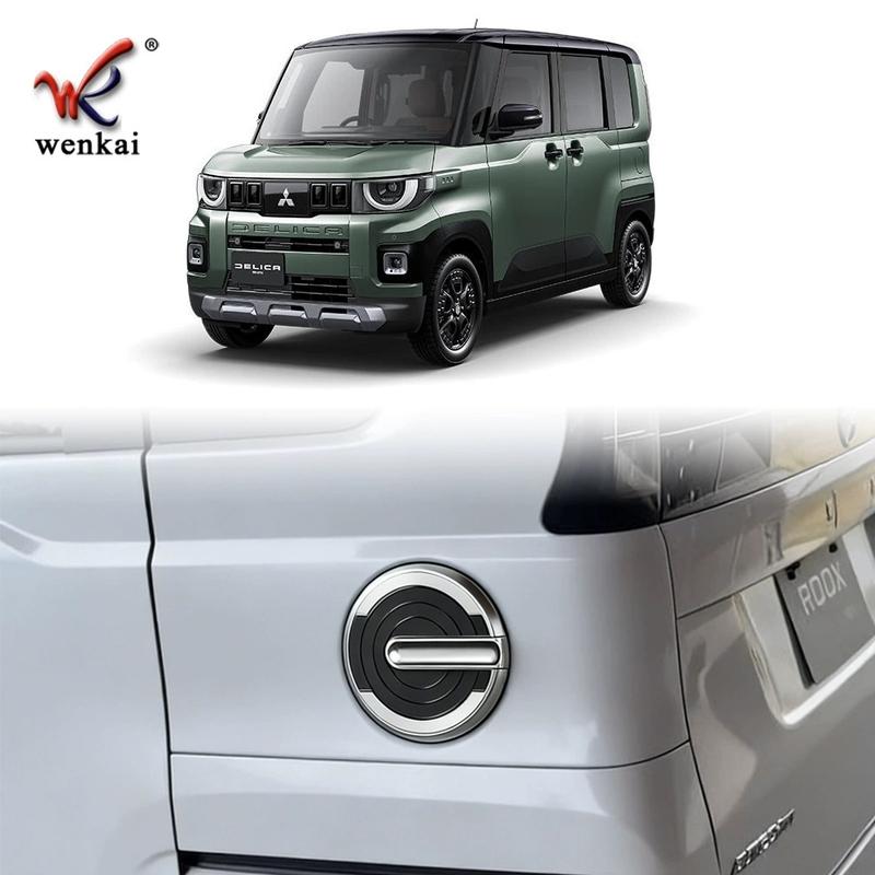 For 2025 Mitsubishi Delica Mini Fuel Oil Gas Tank Cover Cap Chrome Accessories
