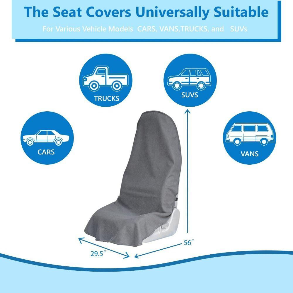 Machine Washable Car Seat Covers Waterproof Non-Slip Seat Protectors Sport Activities
