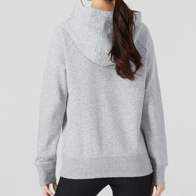 Under Armour Rival Fleece HB Hoodie Solid Logo Sports Casual Pullover Sweatshirt Women hoodies Gray 1356317-035