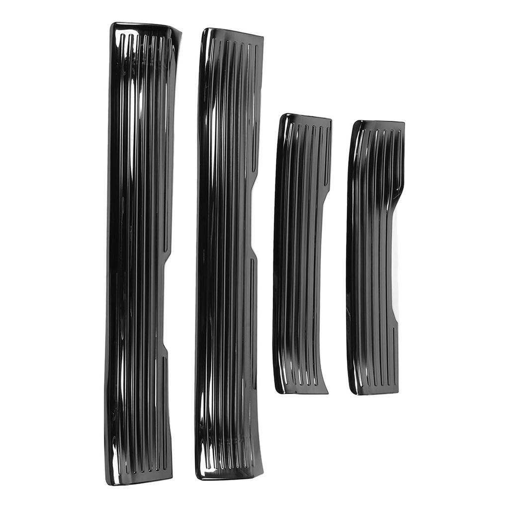 4PCS Door Sill Scuff Plate Guard Protector Trim Stainless Steel Polished Self Adhesive for 2024