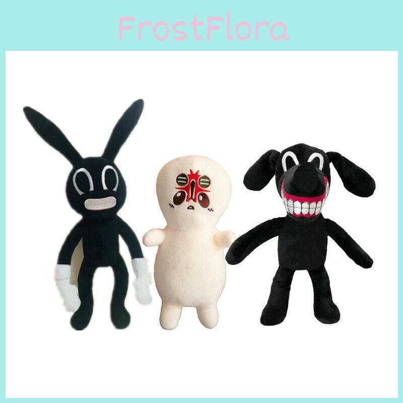 Adorable And Spooky Siren Head Horror Black Bunny Plush Stuffed Doll For Kids