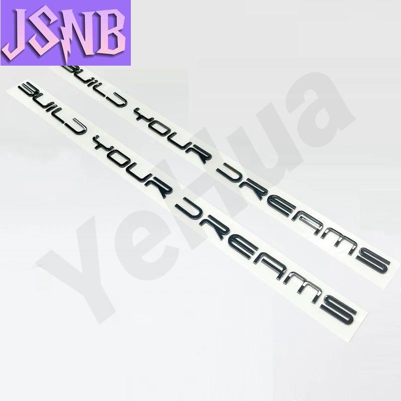 ankfz6 For BYD Han Song Tang Qin PLUS Atto 3 Bright Black Rear Label Build Your Dream Word Logo Car decoration Car accessories