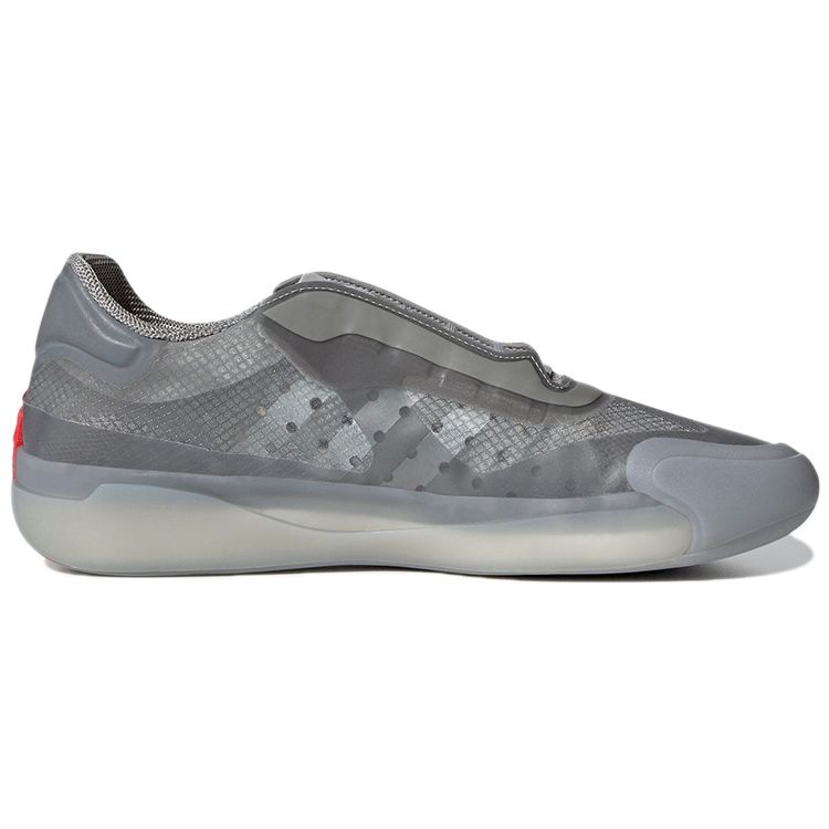 Adidas Prada X Luna Rossa 21 Matte Silver Unisex Sneakers MGH-Solid-Grey Red FW1079