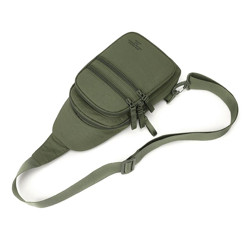 Men's Chest Bag Outdoor Commuter Multi-Layer Crossbody Bag