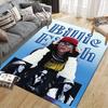 Billie Flannel Printed Carpet, Home Sofa Decoration for Living Room & Bedroom, Non‑Slip Play Flannel Floor Mat for Game Room