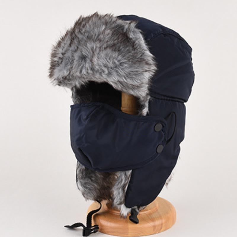 Imitation Fur Mink Hair Hat Female Fall and Winter Plush Fisherman Hat Khaki Senior Show Face Small Warm Ear Protection Lei Feng Hat
