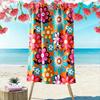 Floral Pattern with Bright Colors Beach Towel Quick-drying for Travel Outdoor Sports Jogging Beach and Swimming