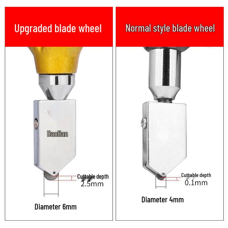 Multifunktionaler Diamant-Glas Schneider - Handwerkzeug zum Anritzen von dicken Fliesen
