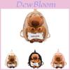 Fashionable Cartoon Plush Capybara Backpack Stylish Casual Ins Trendy School Bag For Students