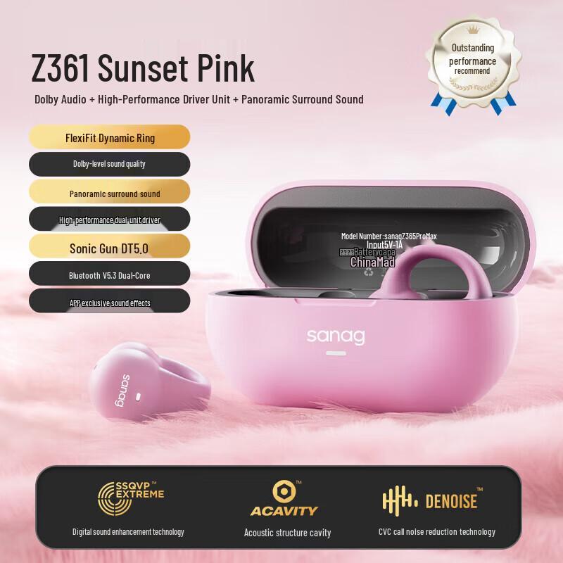 

SANAG Z36 Open-Ear Clip-On Sport Bluetooth Headset