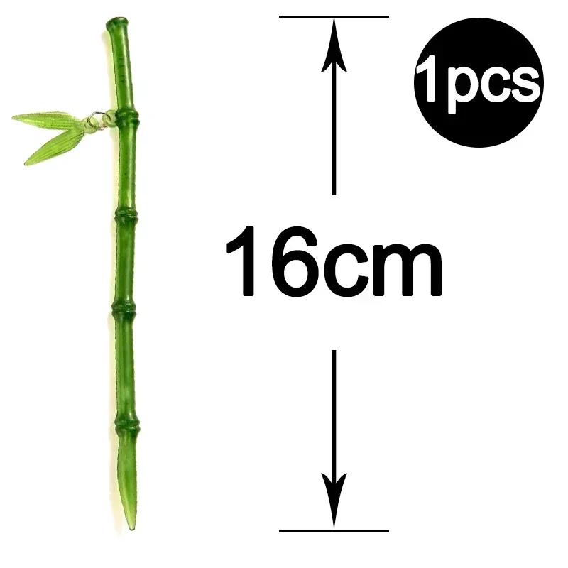 New Chinese Style Bamboo Joint Hairpin Green Resin Bamboo Nodes Straight Curved Hair Stick Women Girls Vintage Hair Accessories 16cm зелёный