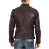 SKINOUTFIT Men's Genuine Lambskin Brown Leather Jacket Stylish Motorcycle Bomber Biker Outerwear MJ 27