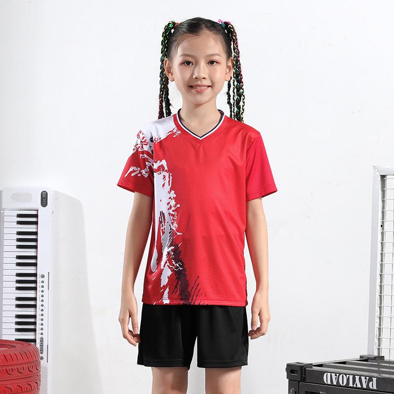 Children's Badminton Jersey Set Quick-drying Jersey Summer Children's Jersey Sports Short-sleeved Table Tennis Jersey The Same for Men and Women