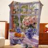 Artist P-Pierre B-Bonnard Throw Flannel Throw Blanket, Lightweight Cozy, Durable Washable cute Cool