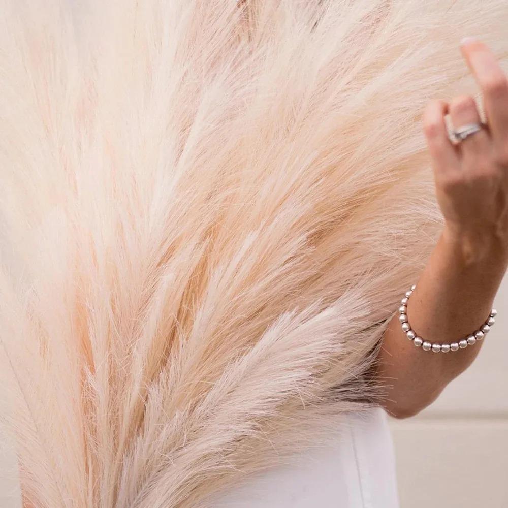 90/120cm Künstlicher Pampasstrauß Kunstblumen für Heimdeko Party Gartenarrangement Hochzeitsdekoration Outdoor Schilfgras