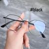 Women's Retro Polygonal Anti-Blue Light Eyeglass Frames, Semi-Titanium, Prescription Compatible 3931