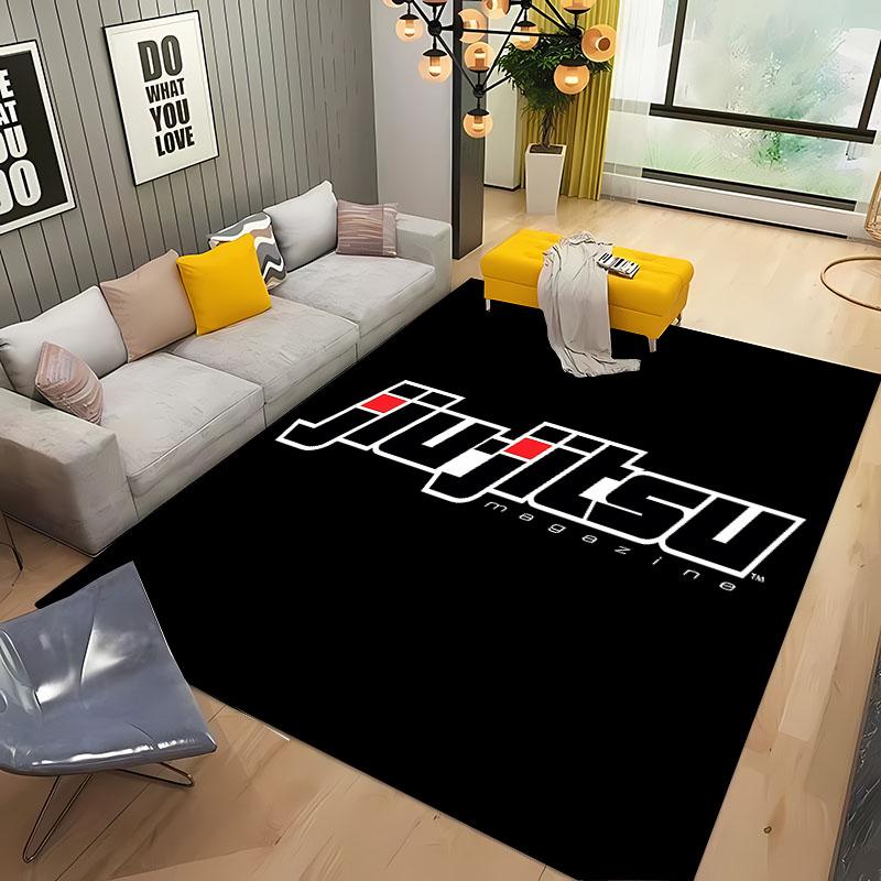 J1u-J1tsu Warrior Japanese B-Bjj Mma Area Rug,Carpet for Living Room Bedroom Sofa Doormat Decor,Kids Non-slip Floor Mat Alfombra