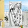 Football Player Celebration Beach Towel High Absorbency & Quick-Dry Comfortable Lightweight Perfect for Traveling Yoga Camping and Swimming