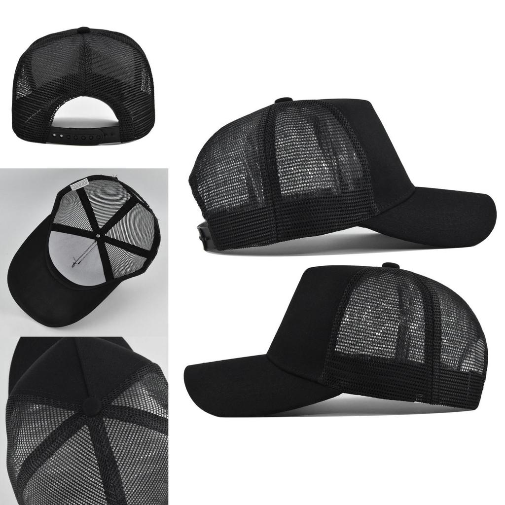 Bass Embroidered Duck Tongue Cap Fishing Embroidered Mesh Baseball Cap Embroidered Curved Brim Cap Summer Sunshade Mesh Cap