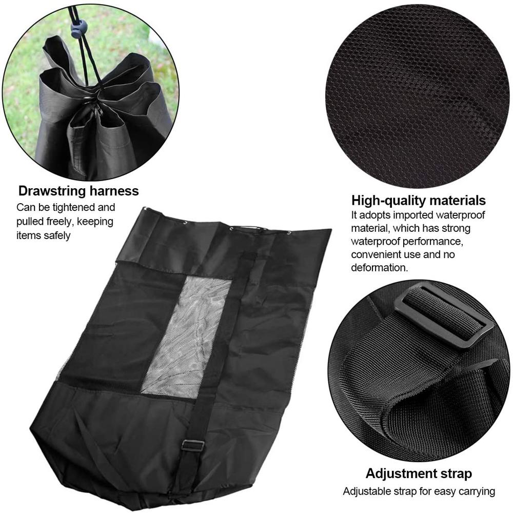 Storage Bag Waterproof Soccer Carrying Sack Mesh Ball Bag Ball Carry Bag Mesh Football Bag