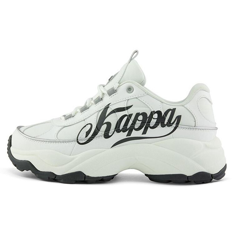 Kappa Fabric Synthetic Leather Thick Sole Sports Casual Shoes Shock Absorbing Non-Slip Wear-Resistant Low Top Lifestyle Unisex sneakers K0BW5MM71D-012