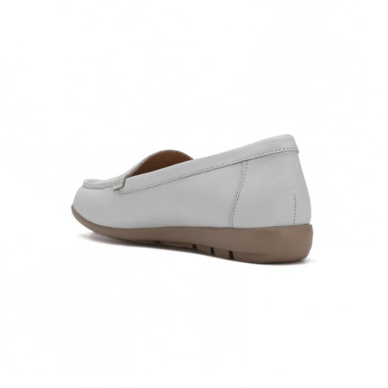 Vigevano Women S Comfort Daily Mocha Loafer 8vgmy15S9m White