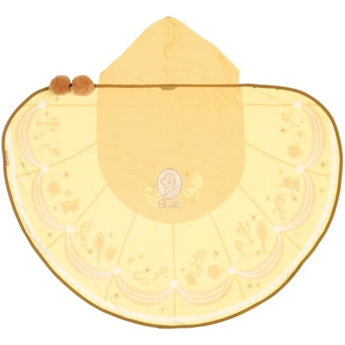 Skater Hooded Bath Poncho Height 108 X Width 92cm Water Absorbent Quick Drying Disney Princess Belle Beauty and the Beast BPO1