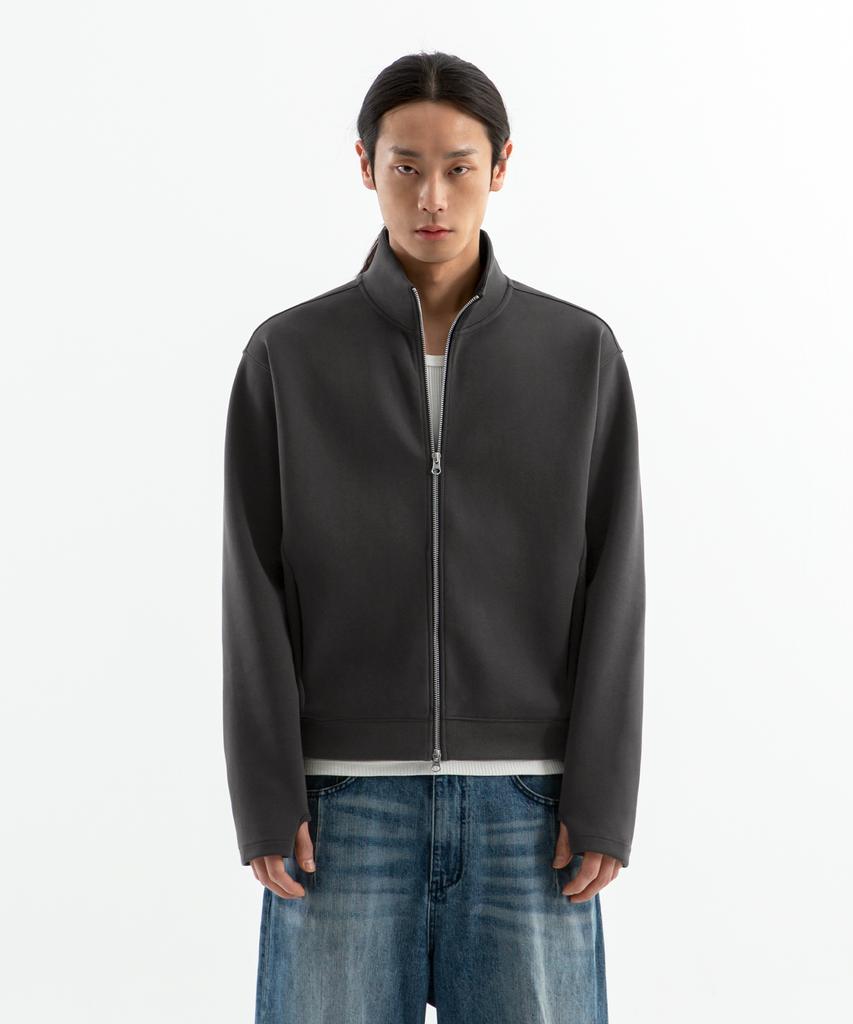 Brenson [Air Cell] Neo Cozy Fingerhole Crop Full Zip-Up (4 Colors)