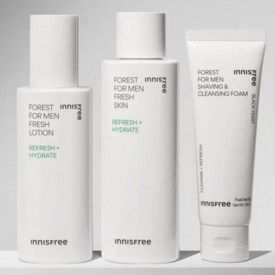 Innisfree Forest for Men Fresh Skincare Skin 180 мл + Лосьон 140 мл + Средство для бритья — фото 4