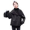 Lamb Wool Imitation Fur Coat Women's Small Winter New Imitation Suede Fleece Thickened Locomotive Cotton-padded Coat