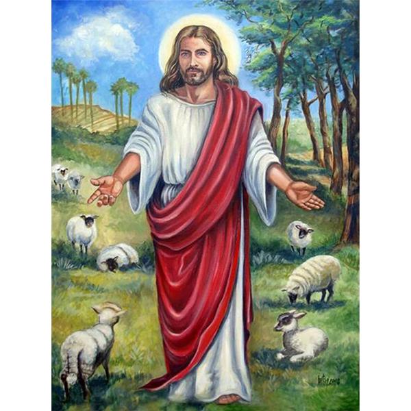 5D Diy Portrait Diamond Painting Jesus Religion Full Diamond Embroidery Cross Stitch Mosaic Christianity Kits Wall Art Decor