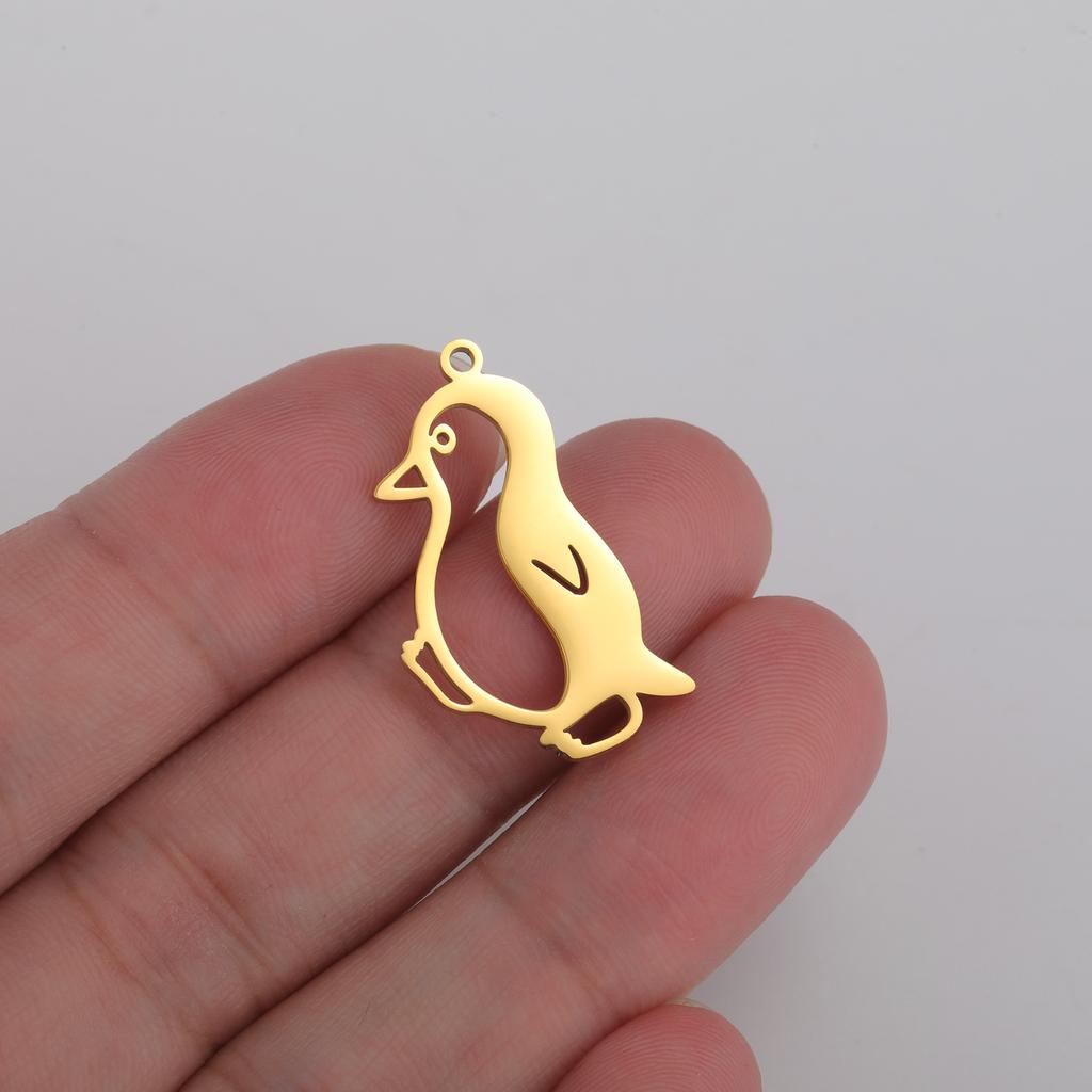 Penguin Stainless Steel Pendant For Men And Women Fashionable And Cute Animal DIY Accessories Valentine's Day Gift Jewelry Gift