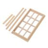 Simulation Window  for  , 112     Furniture  ature Model Wooden 12 Pane Blank Window   Accessories   Accessories