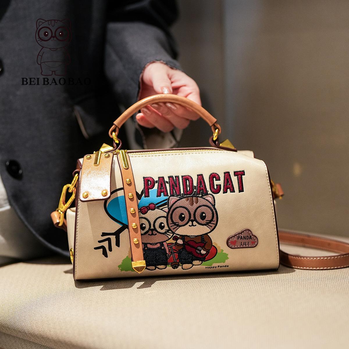 

New Style Mature Pillow Bag Cartoon Original Design Bag Single Shoulder Crossbody Bag хаки