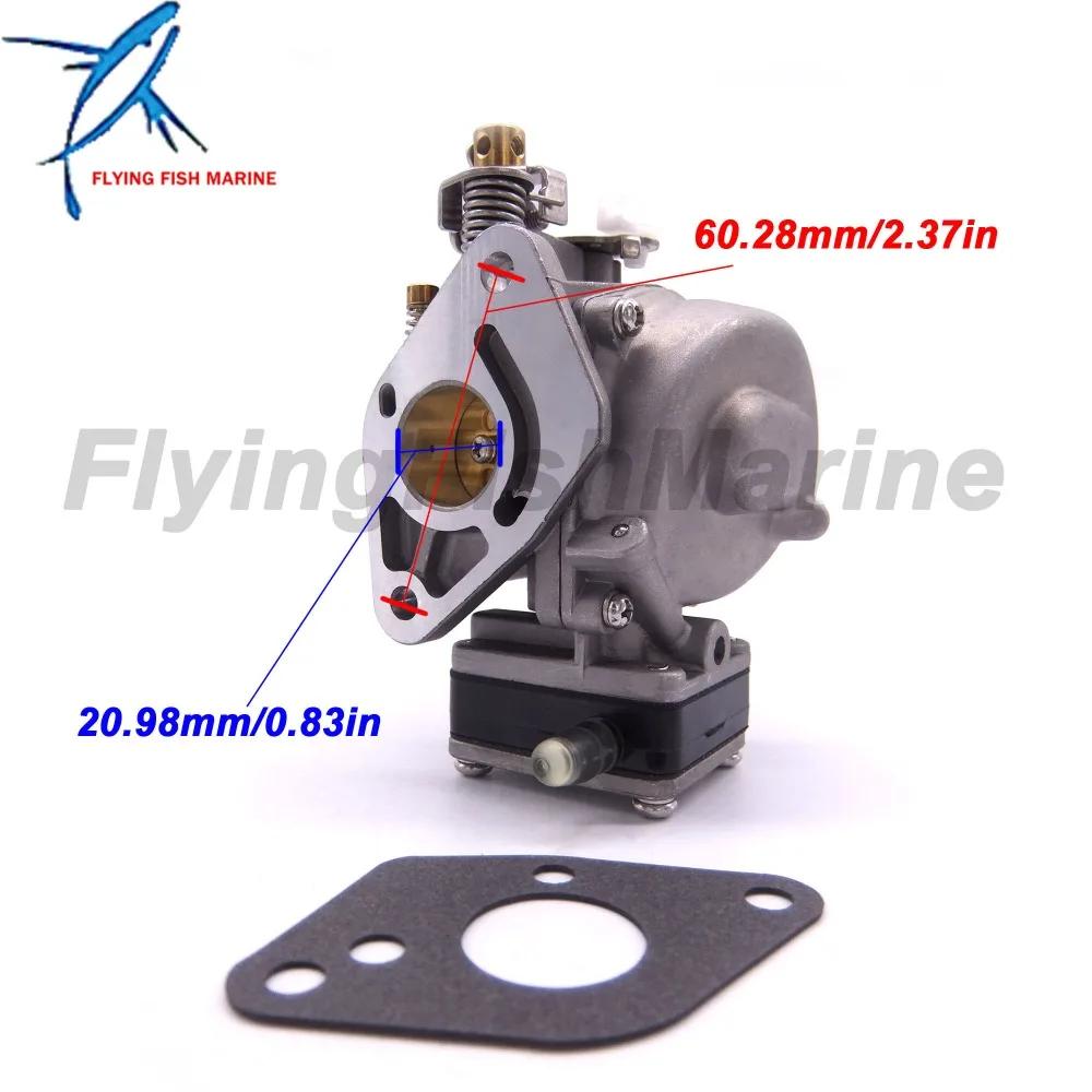 Outboard Engin 3303-812647T1 3303-812648T Carburetor Assy and 16327 27-16327 Gaskets for Mercury Marine 2-stroke 4HP 5HP Boat En
