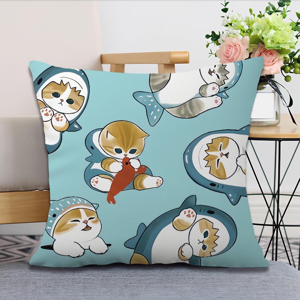 cushion cover m-Mofusand soft Comfortable Pillow Case Cute for Cartoon Sofa Living Room Home office Decor Protective Covers