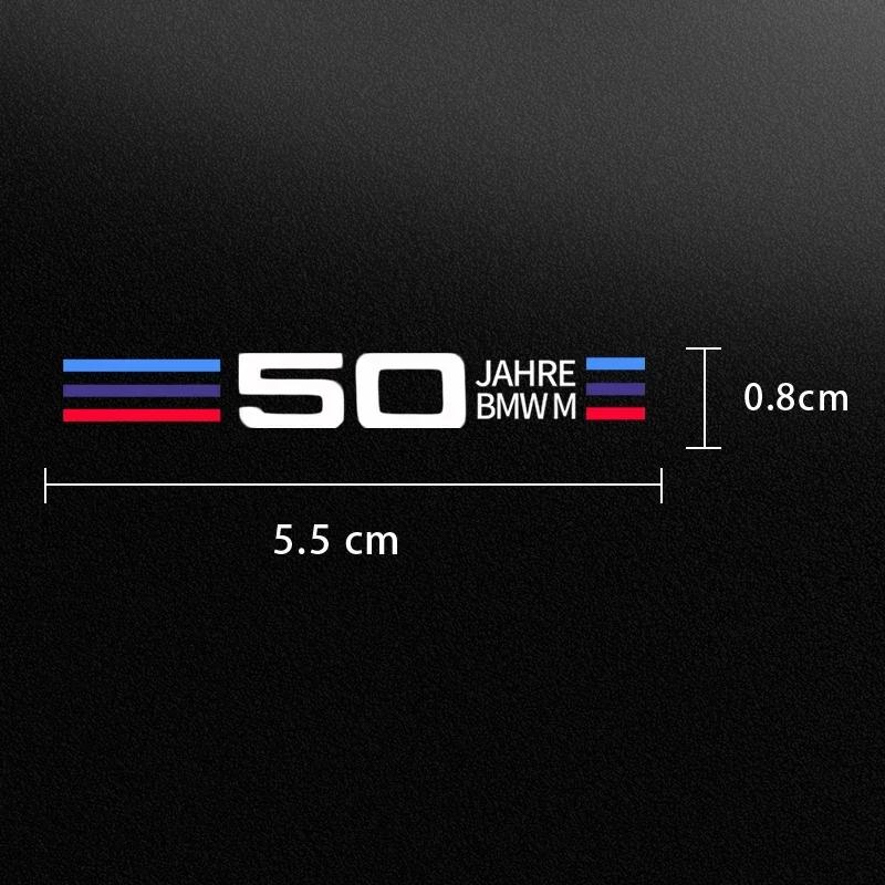 X4 X5 X6 For BMW Car Interior Sticker Central Control Decals Emblem Badge For BMW 50th Kith F30 F10 E90 E46 E60 E70 E39 E36 E87