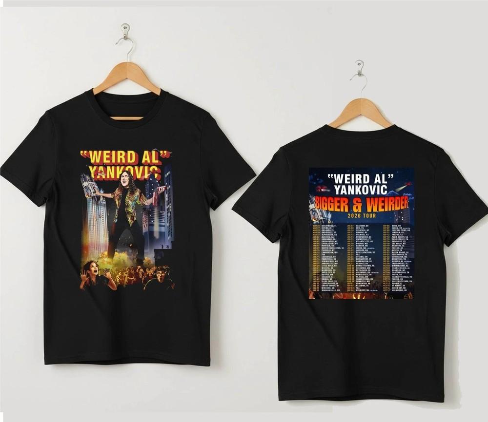 Weird Al Yankovic Bigger and Weirder Tour 2026 T-Shirt Unisex T-Shirt