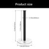 Steel & Marble Kitchen Paper Towel Holder with Not Slip Base Elegant Marble Base Paper Towel Rack for Countertops Storage