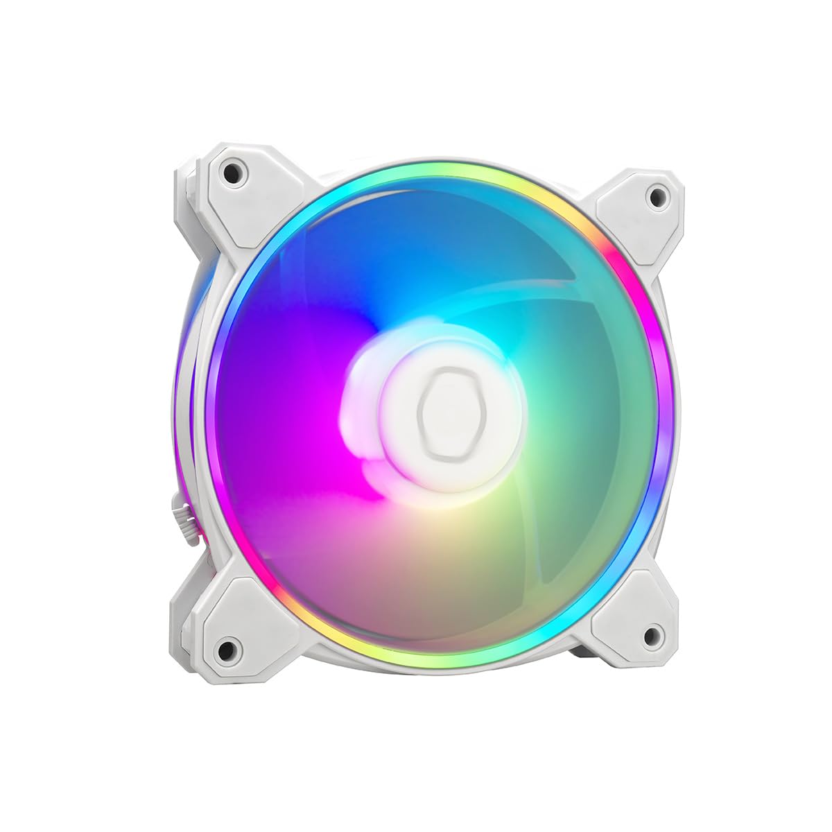 

Cooler Master MasterFan MF120 Halo2 White Edition 120mm ARGB Gen2 PC Case Fan, White, MFL-B2DW-21NP2-R2, FN1894