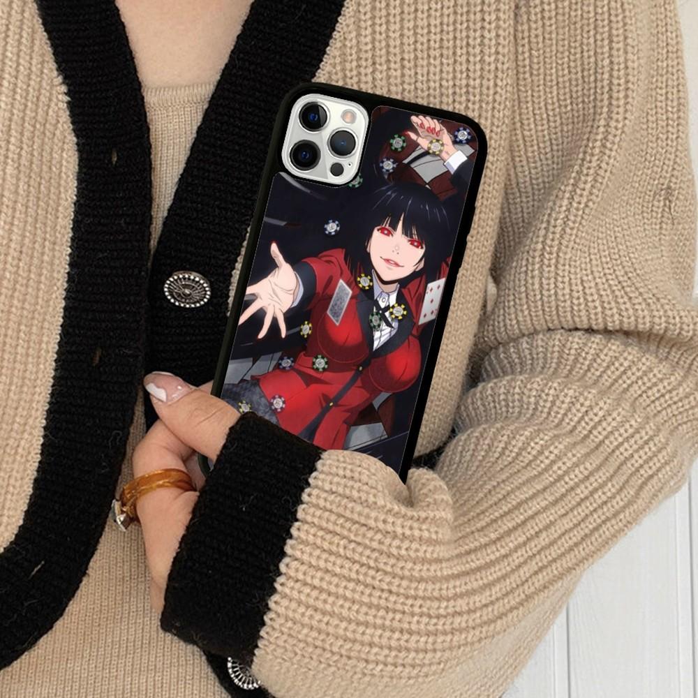 Kakegurui Phone Case Silicone PC+TPU For For iPhone 11 12 13 14 15 16 Plus Pro Max Cover