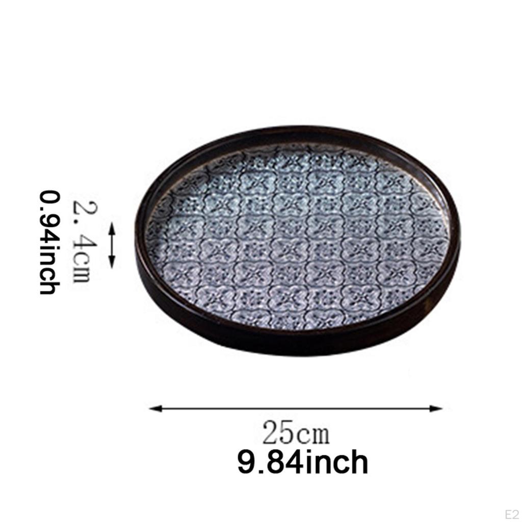 Begonienblume Glastablett Obst Snack Tee Dekorativ für Esszimmer