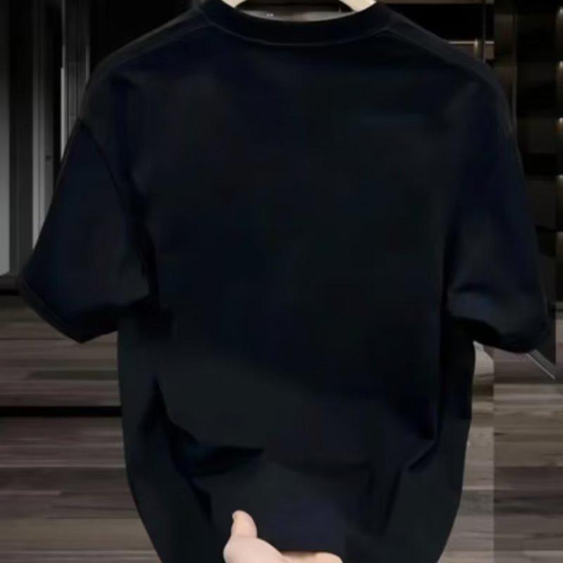 Fashion Short SleeveTT-shirt Men's Fashion Brand Summer Loose2024New Year TrendinsSimple Printed Top