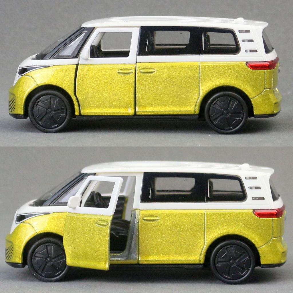 Welly 1/36 Volkswagen ID BUZZ Legierung BUS Auto Modell Diecast Metall Reisebus Auto Fahrzeugmodell Simulation Sammlung Kinderspielzeug Geschenk