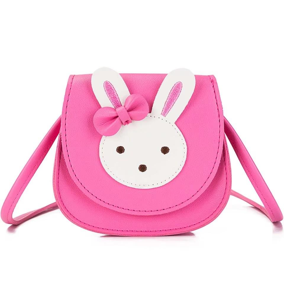 Girl Coin Purse Children Wallet Small Coin Box Bag Cute Mouse Bow Kid Money Bag Baby Rabbit Shoulder Bag Purse