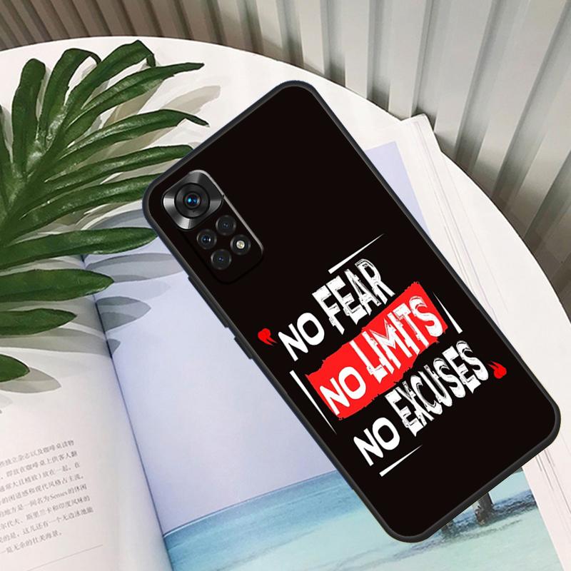 Motivierende Fitness-Handyhülle für Xiaomi Redmi Note 14 10 11 12 13 15 Pro Plus Hülle für Redmi 15 15C 14C 12C 10C 13C