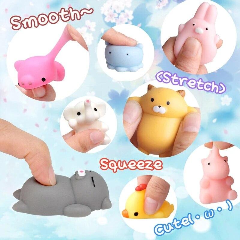 10 Pieces Random Release Pressure Toy Animals Space Earth Zoo Rabbit Papa Dog Style Parent Child Puzzle Interactive Playthings