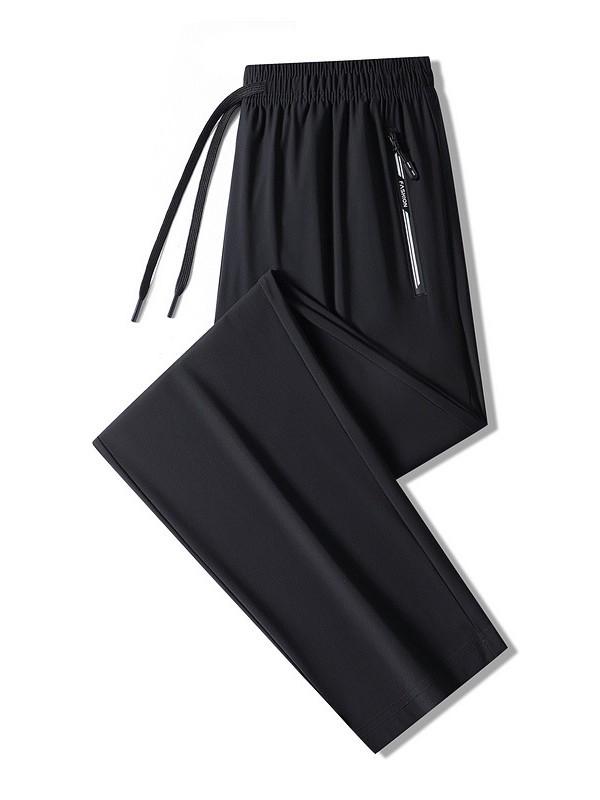 Men's Quick-Dry Ice Silk Joggers - Summer Casual Loose Fit Pants
